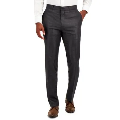 Kenneth Cole Reaction Mens Slim fit Dress Pants 36 / 30 Gun Metal Grey