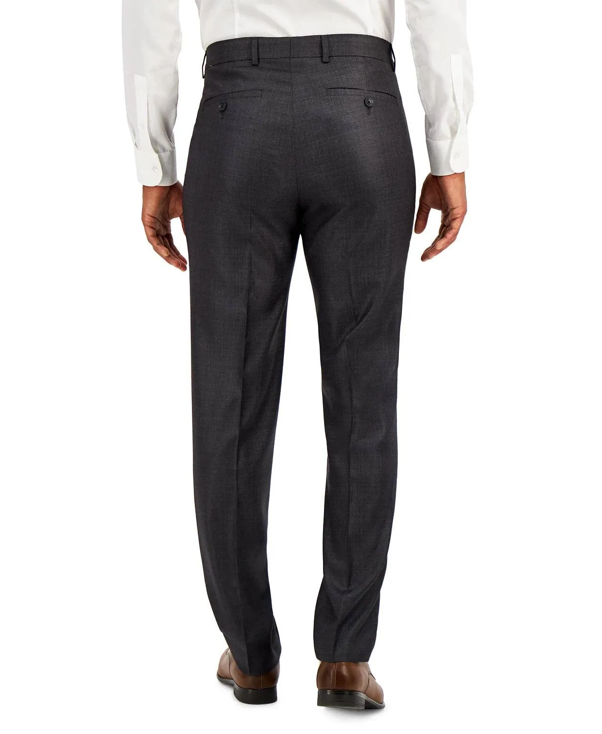 Kenneth Cole Reaction Mens Slim fit Dress Pants 36 / 30 Gun Metal Grey