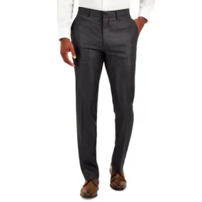 Kenneth Cole Reaction Mens Slim fit Dress Pants 36 / 30 Gun Metal Grey