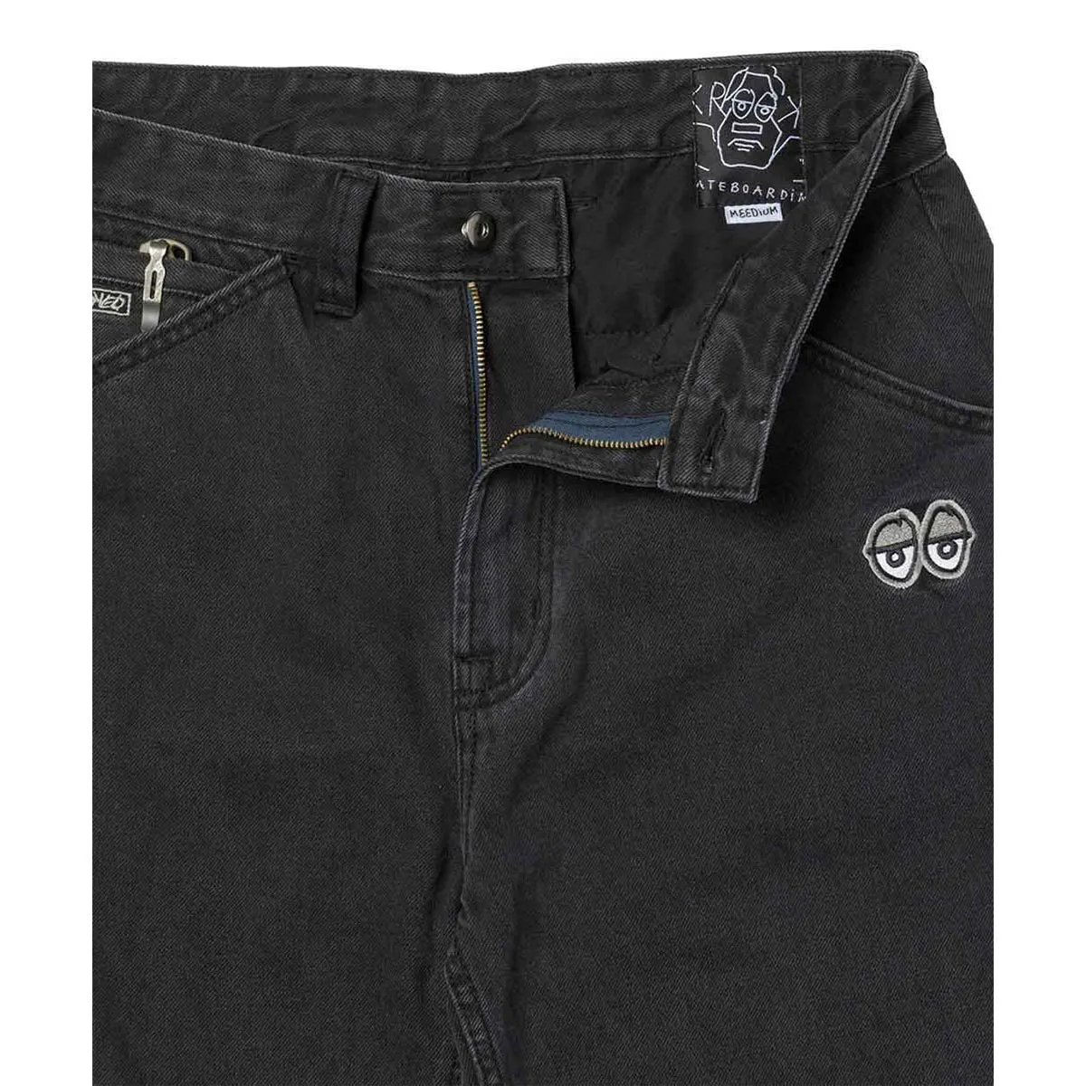 Krooked - Eyes Denim Twill Pants Black