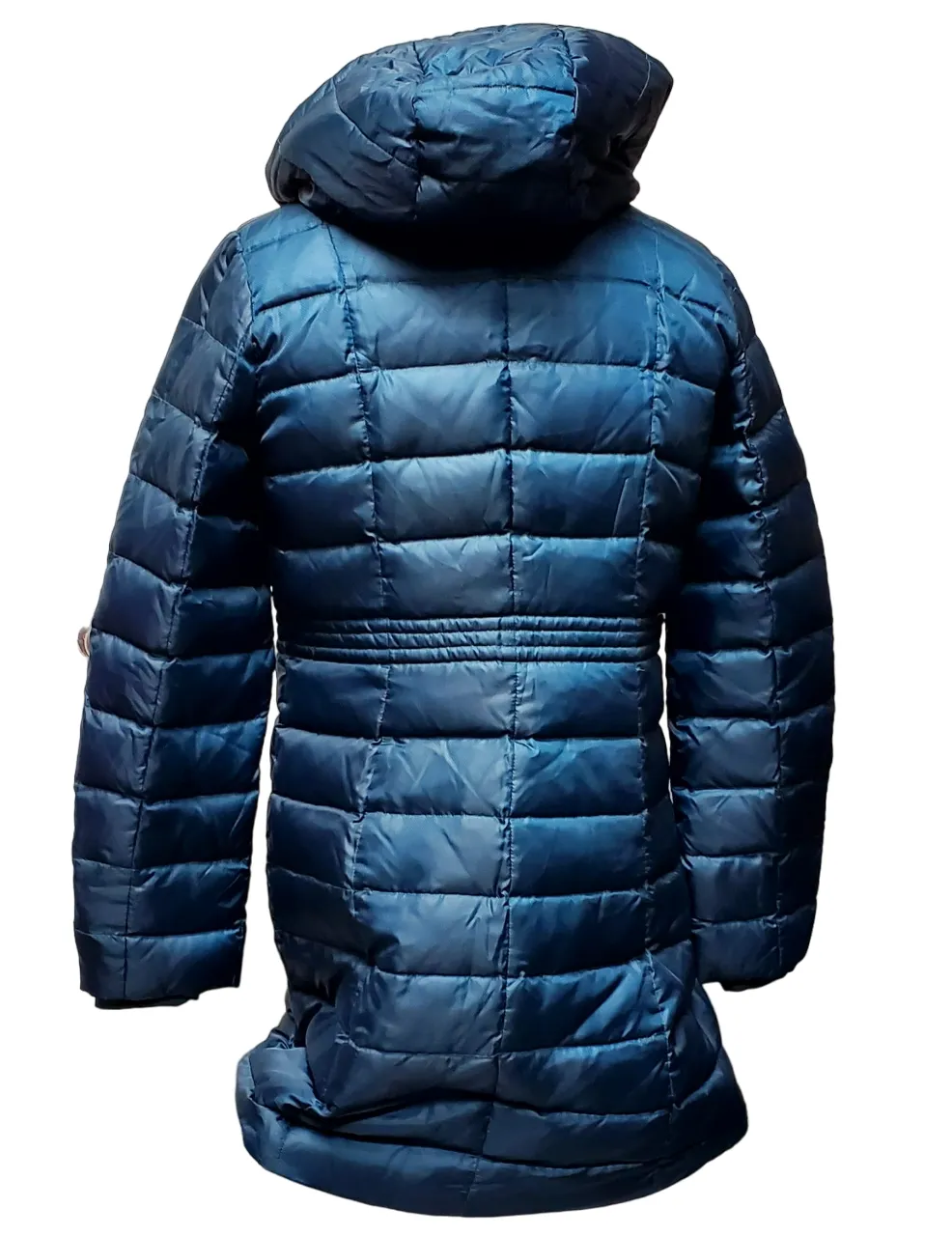 Lands End Women's Down Puffer Jacket- Emerald Teal Green