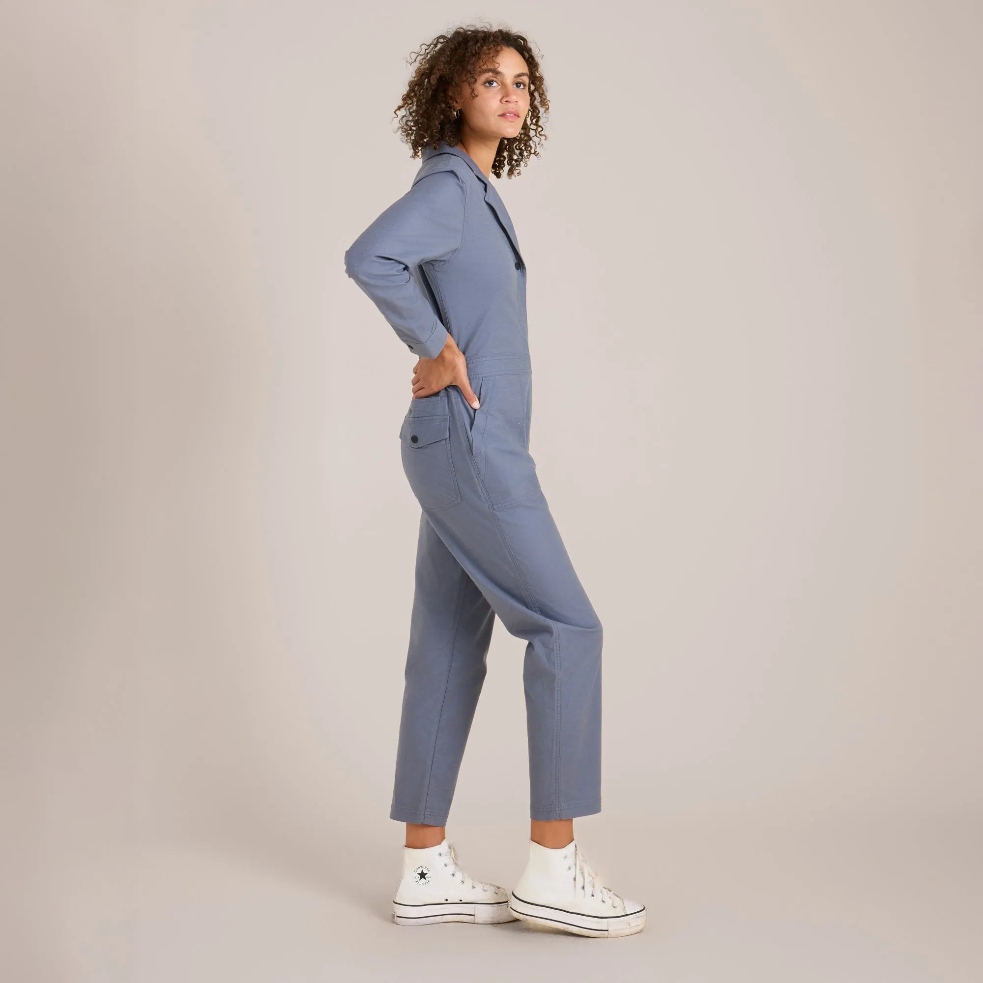 Layover Jumpsuit - Slate Blue