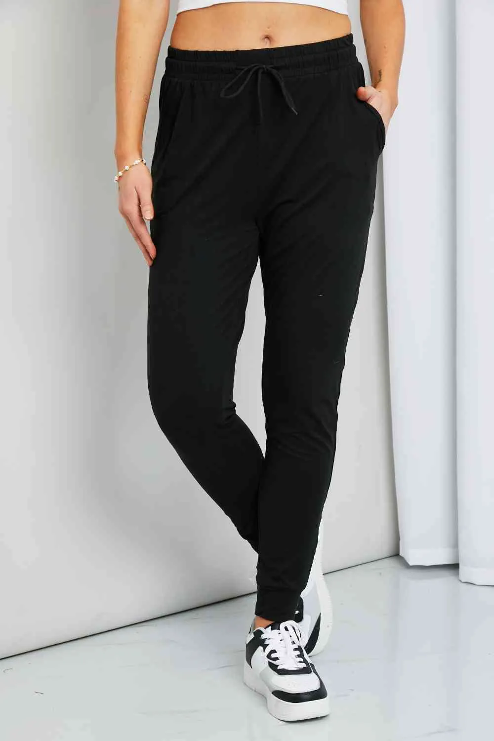 Leggings Depot Drawstring Waist Joggers