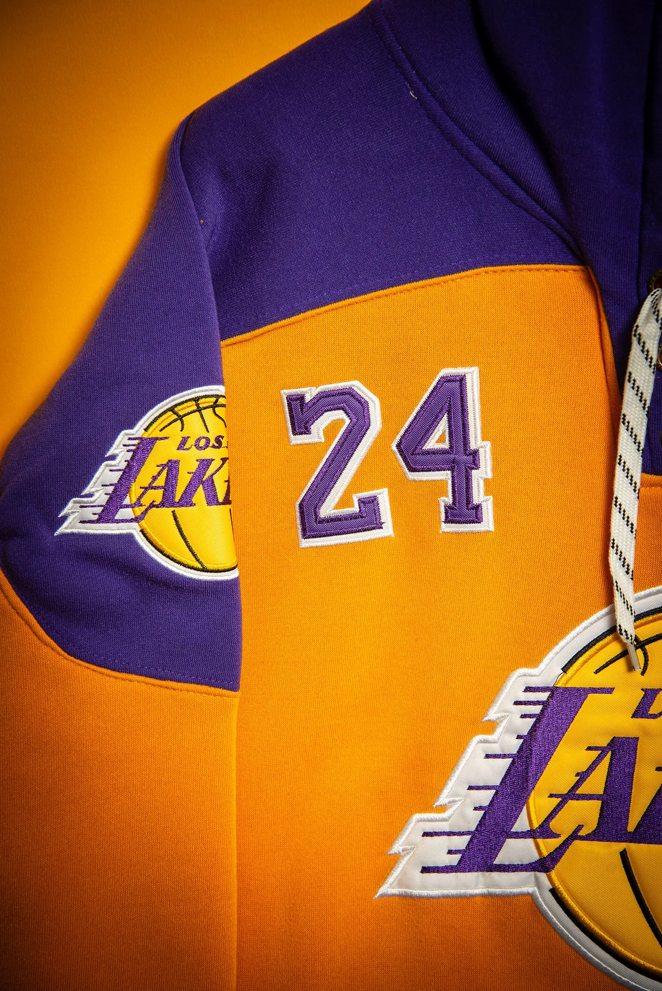 Los Angeles Lakers 24 Bryant Superior Lacer Pullover Hoodie