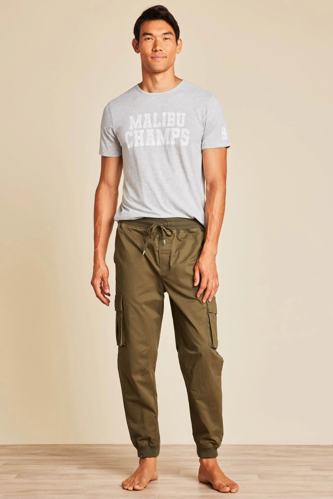 Malibu Collection® Men's Cotton Twill Cargo Jogger