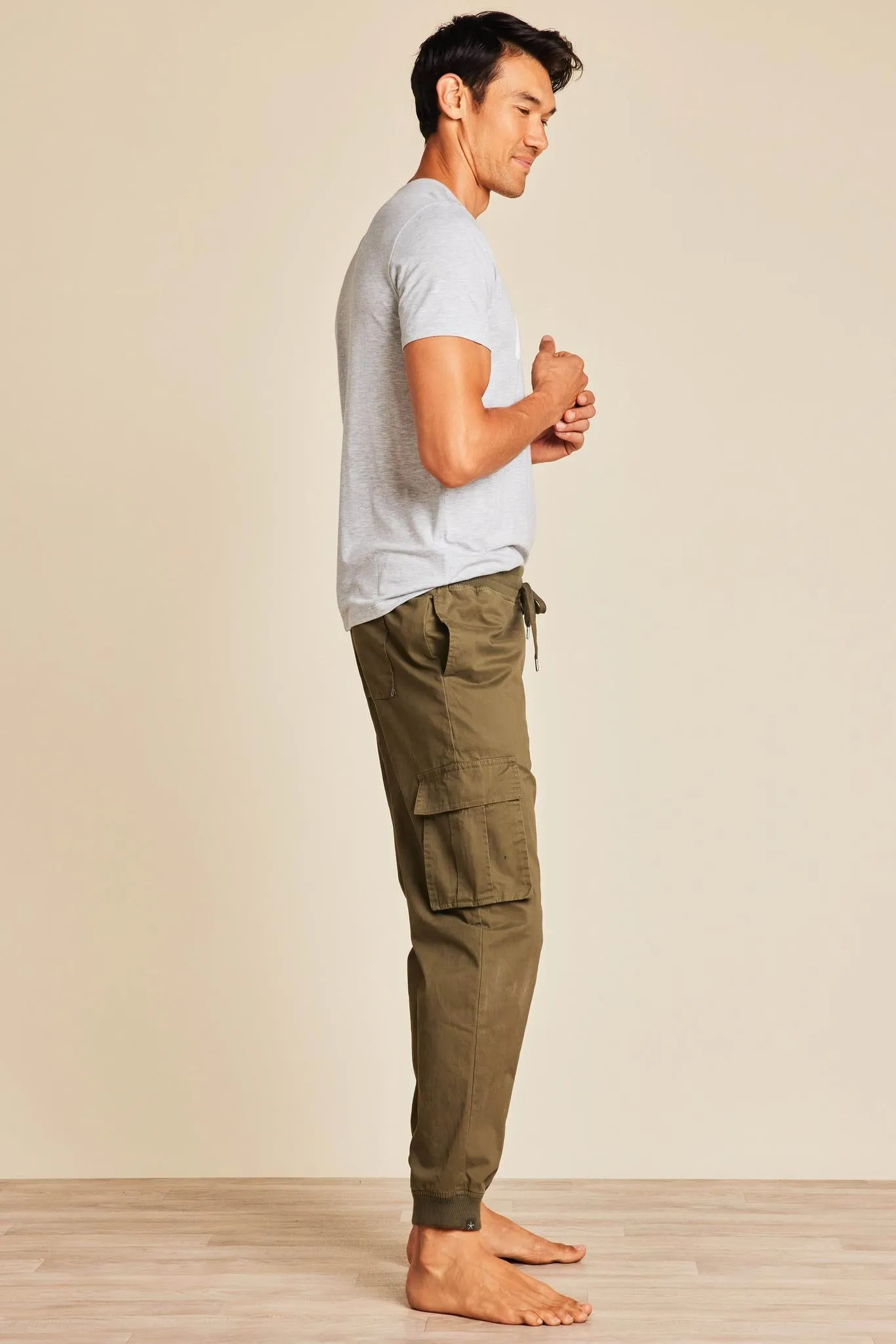 Malibu Collection® Men's Cotton Twill Cargo Jogger
