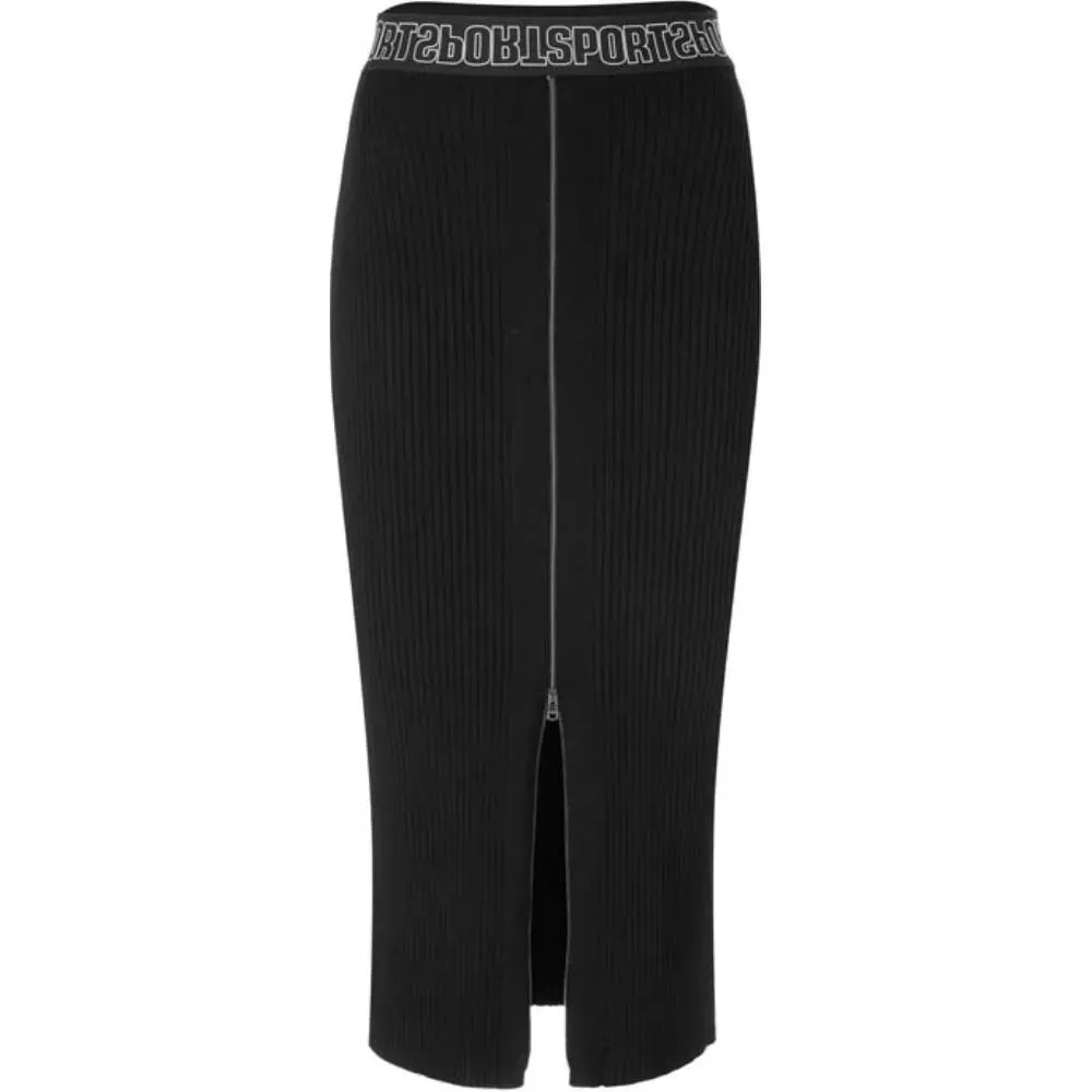 Marc Cain Long Black Skirt with Zipper