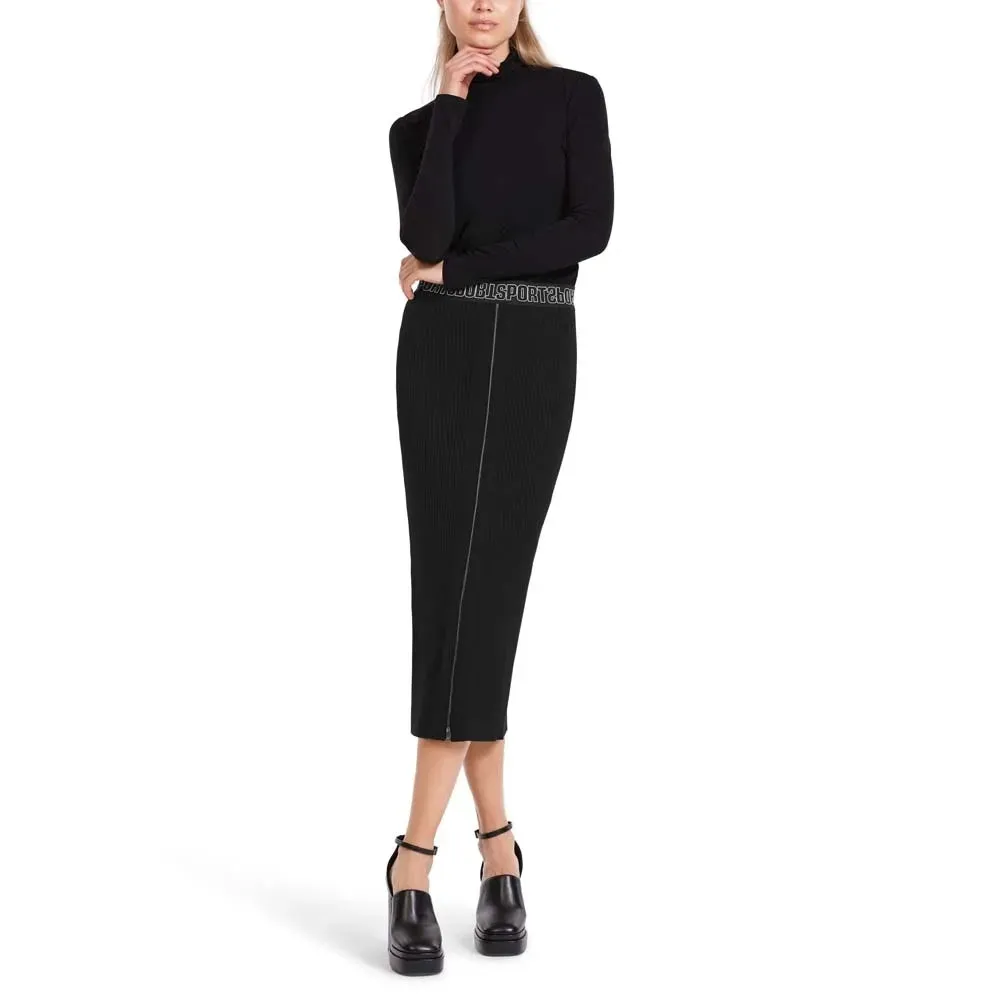Marc Cain Long Black Skirt with Zipper