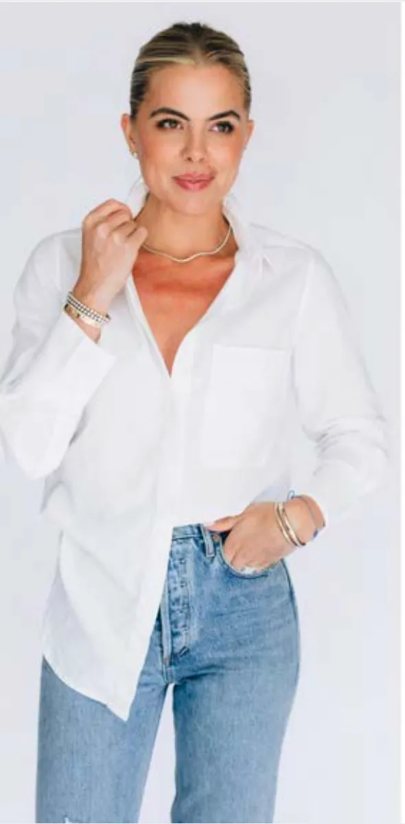 McKinney Bodysuit in Peruvian Cotton - White