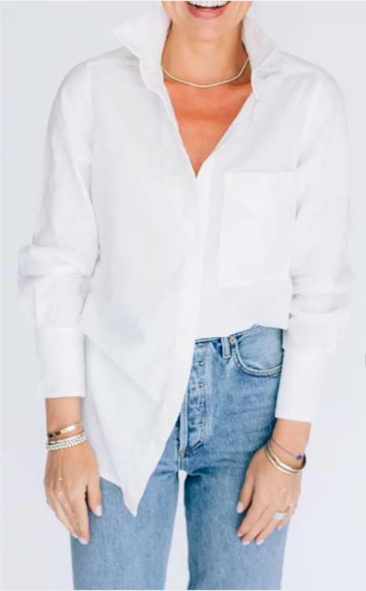 McKinney Bodysuit in Peruvian Cotton - White