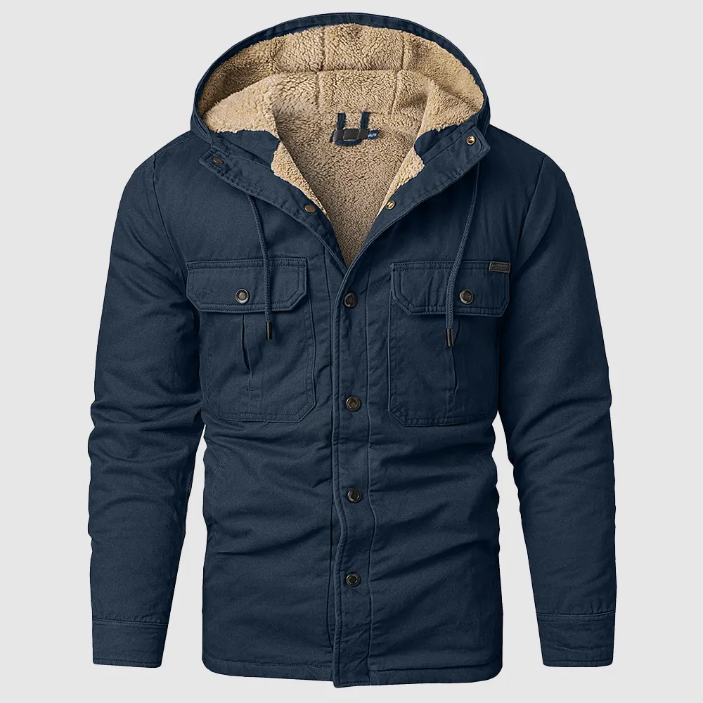 Men's Cotton Parka Jacket with Hood