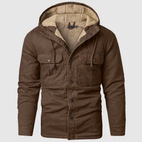 Men's Cotton Parka Jacket with Hood