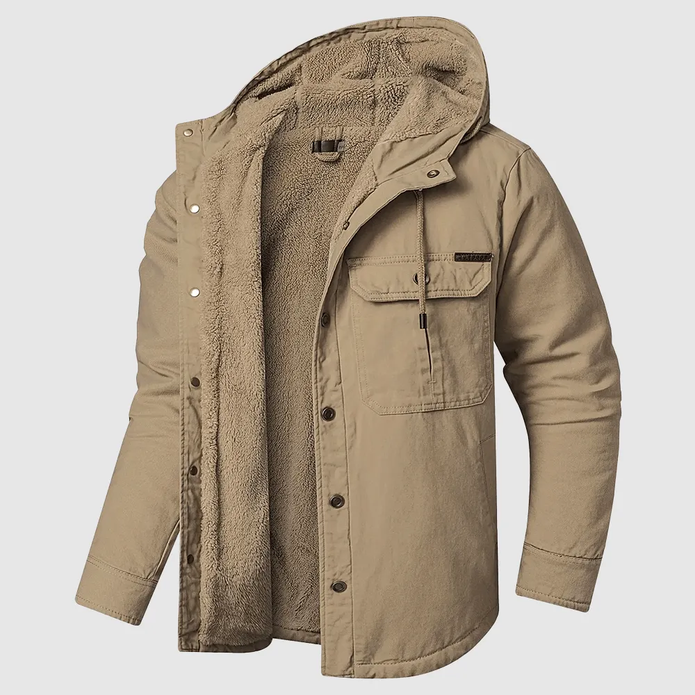 Men's Cotton Parka Jacket with Hood