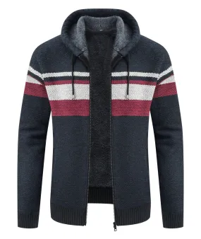 Men's Full Zipper Regular Fit Fleece Hoodie-ZPK005861