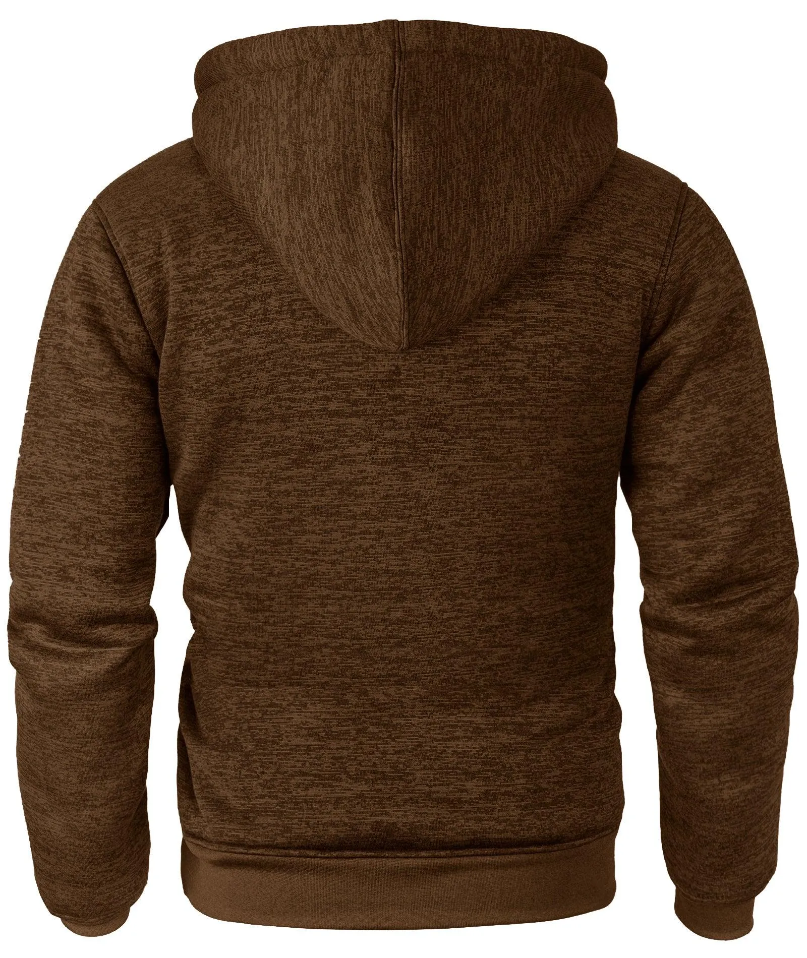 Men's Solid Color Full Zipper Outwear Hoodie-ZPK005323