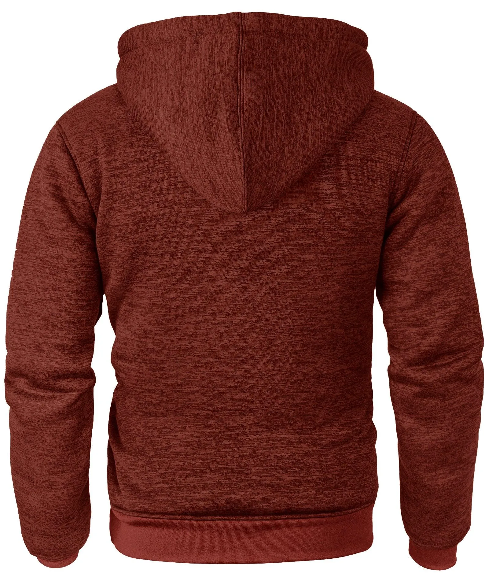 Men's Solid Color Full Zipper Outwear Hoodie-ZPK005323