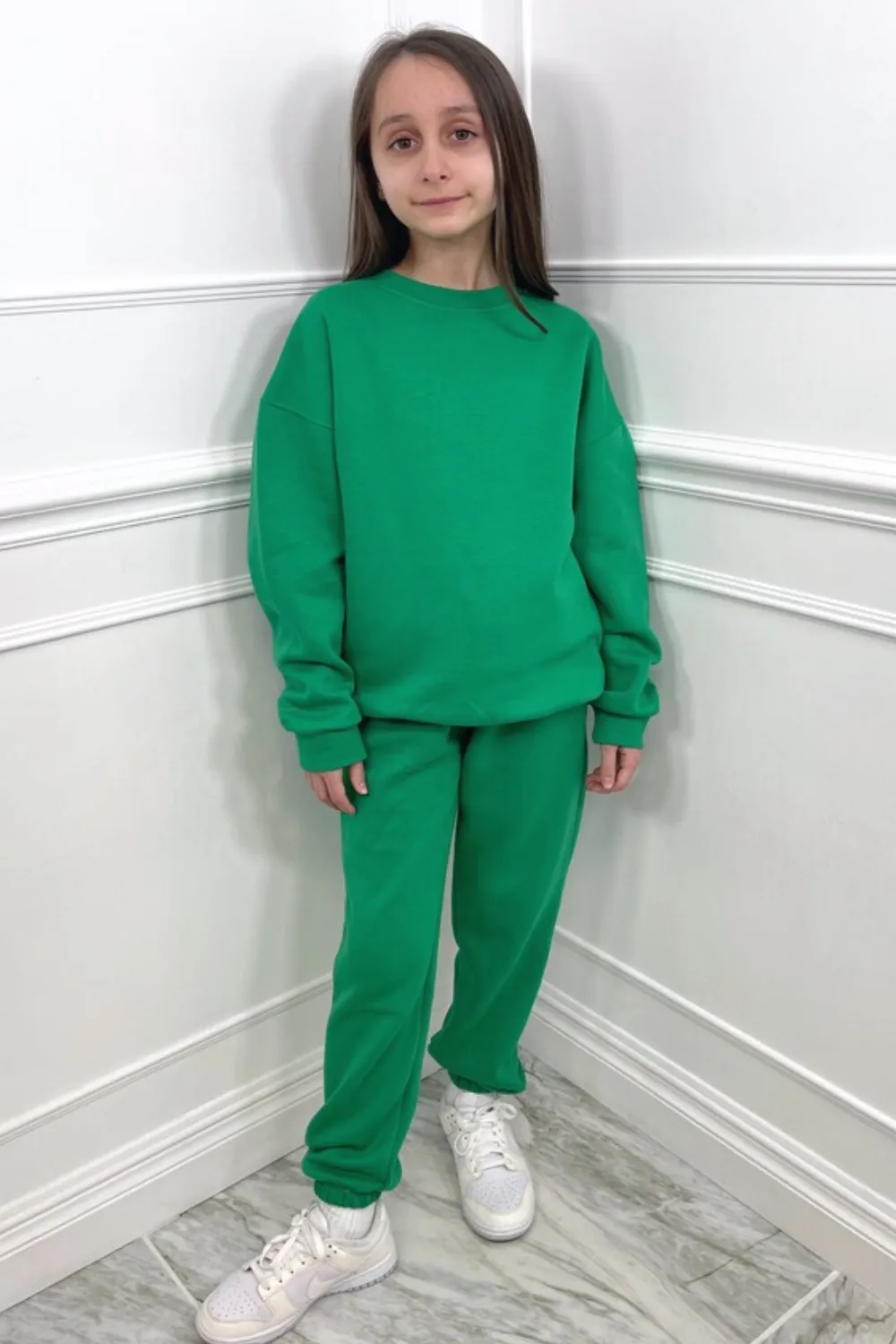 Mini bottle green essential sweater loungewear set
