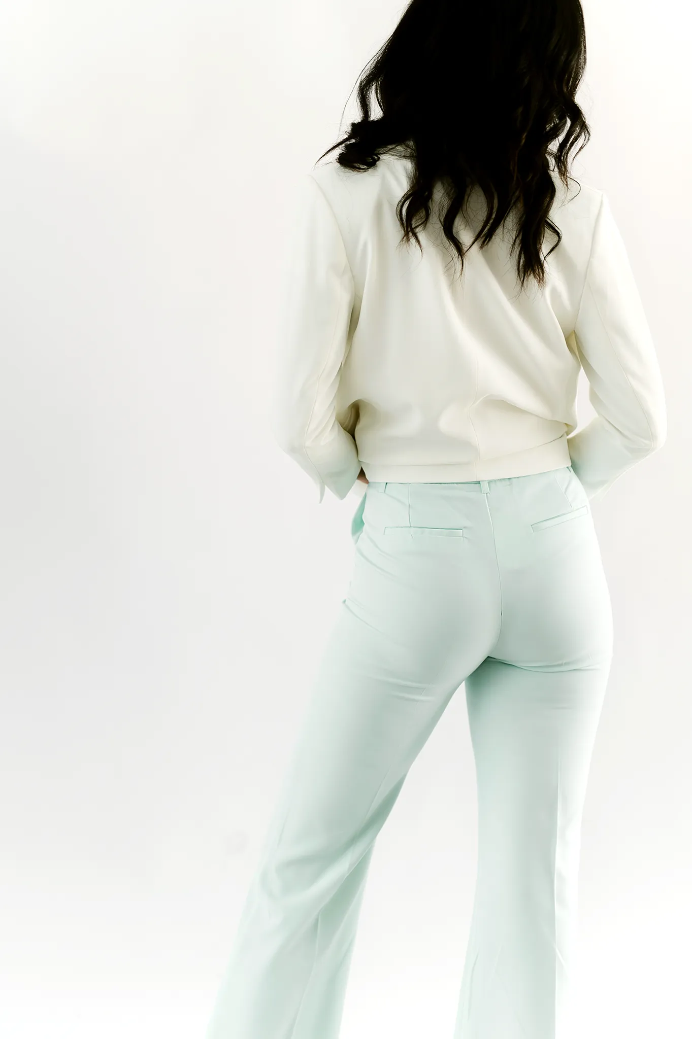 Mint Wide-Leg Trousers