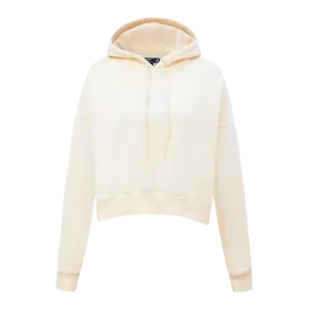 MLB NEW YORK YANKEES NEUTRAL WOMEN'S CROPPED PO HOODIE (EGGSHELL)