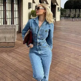Mona Denim Jumpsuit