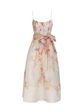 Natura Corset Midi Dress (Kaleidoscope Garden)