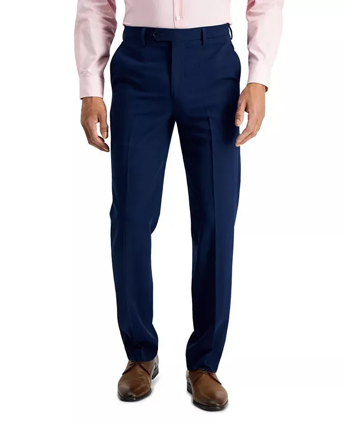 Nautica Mens Modern fit Dress Pants 32 / 29 Blue Solid