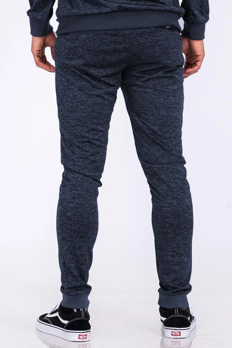 Navy Blue Marbled Light Weight Active Joggers