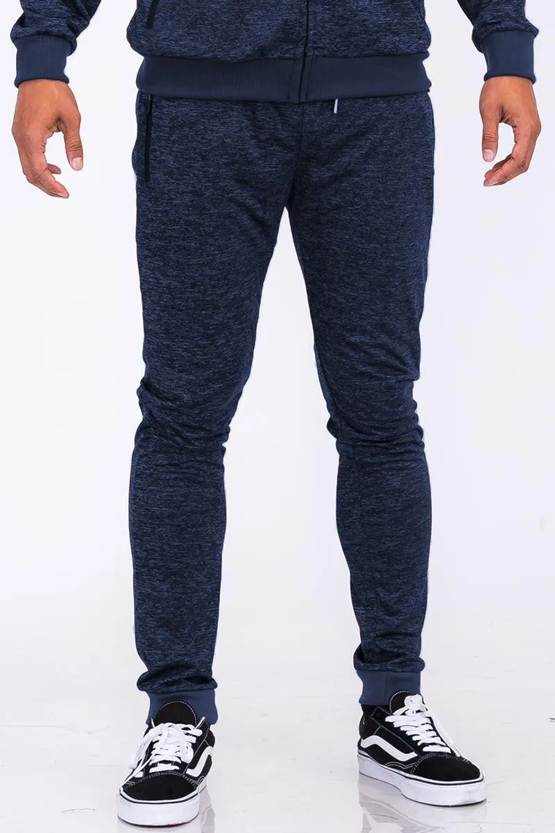 Navy Blue Marbled Light Weight Active Joggers