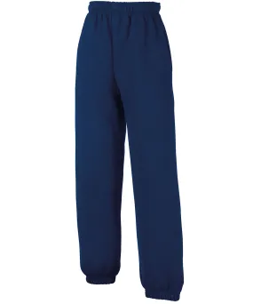 Navy - Kids classic elasticated cuff jog pants