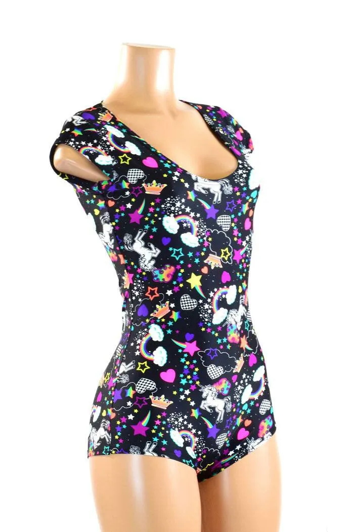 Neon Unicorns and Rainbows Romper
