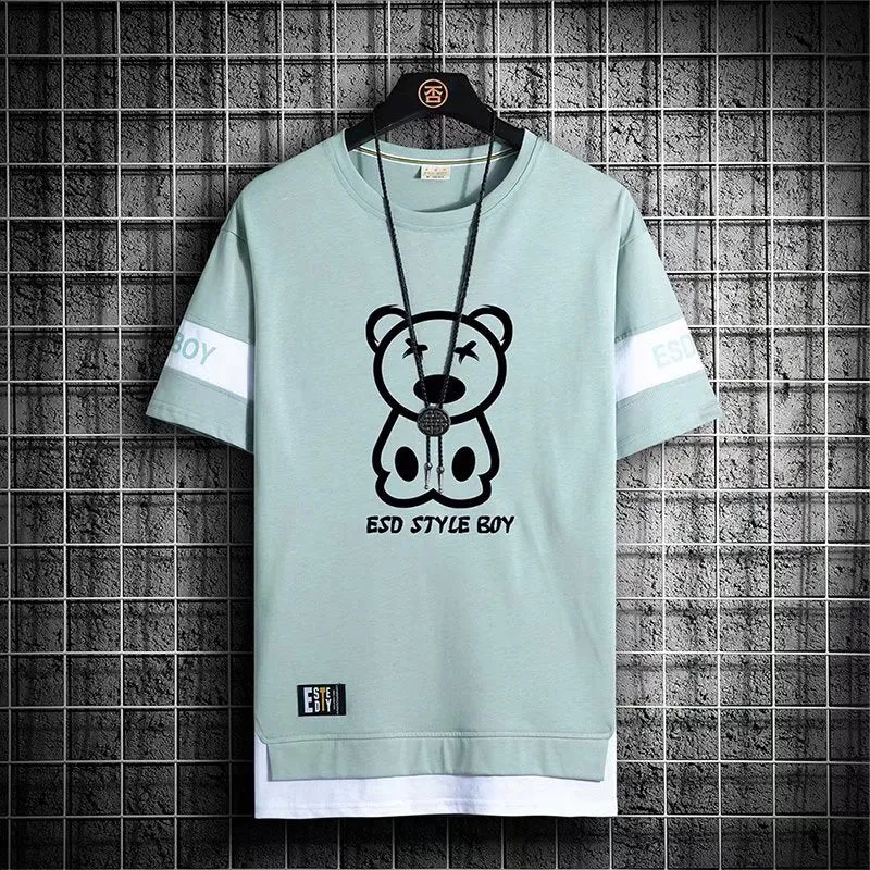 Nsqured "Urban Fusion" Men's Harajuku Streetwear T-Shirt