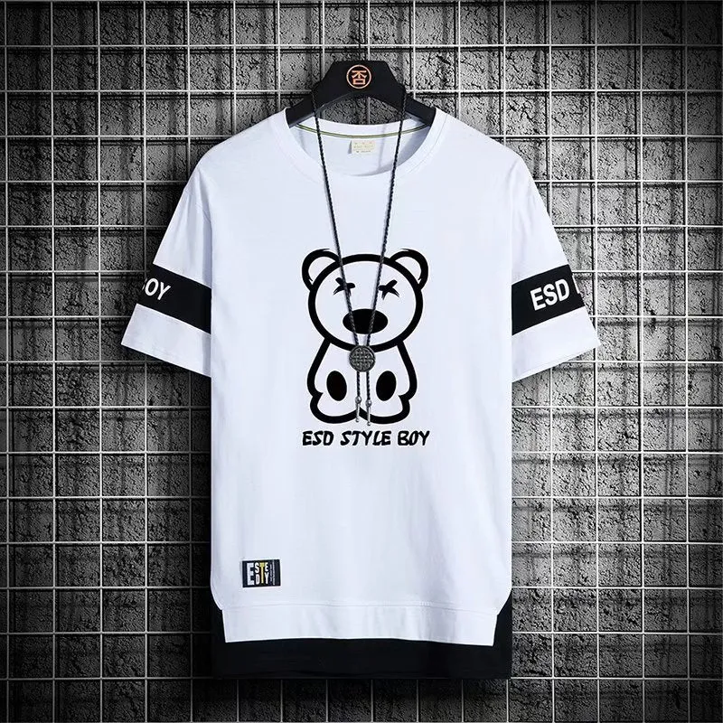 Nsqured "Urban Fusion" Men's Harajuku Streetwear T-Shirt