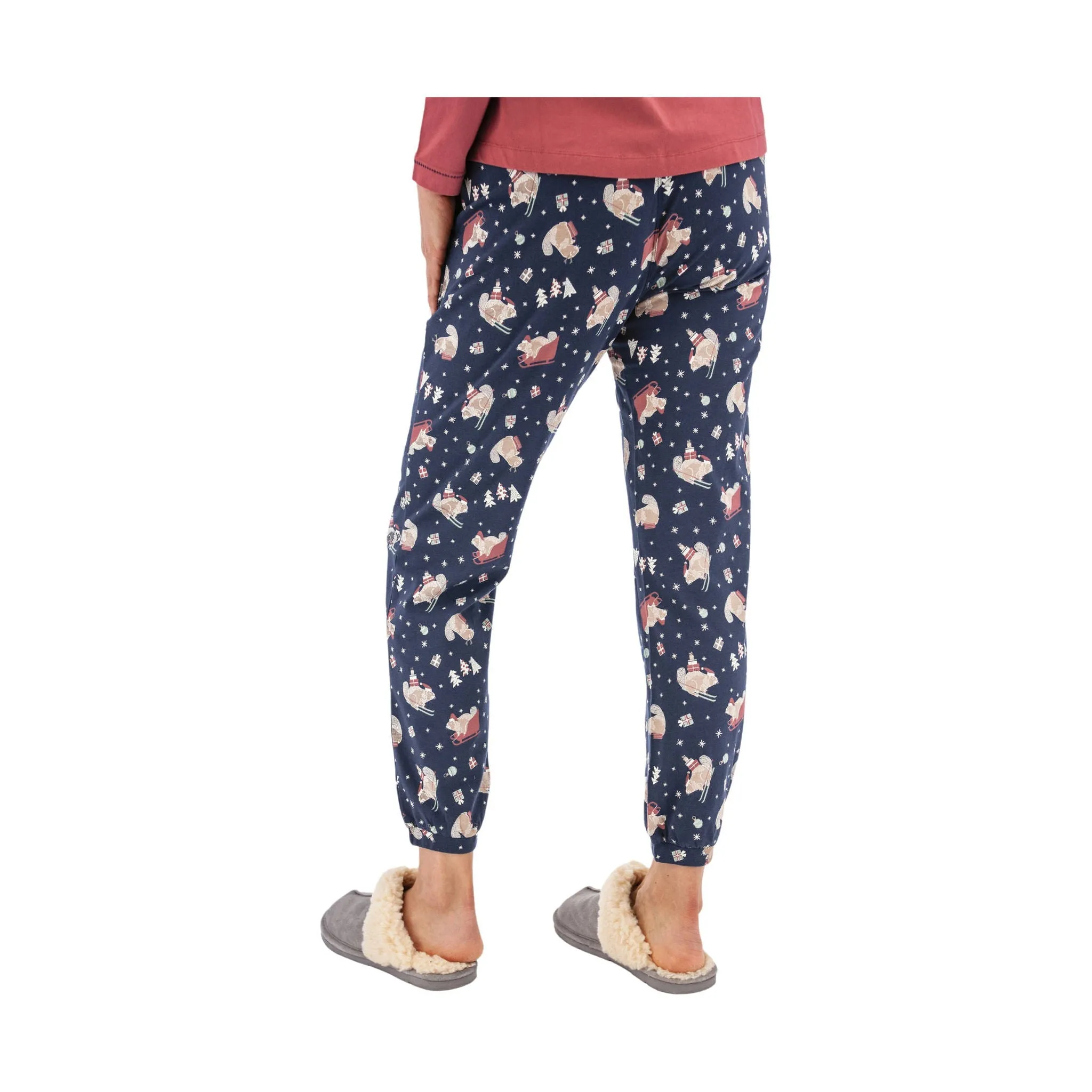 Old Ranch Women's Bucky Organic Pajama Jogger - Black Iris - ONLINE STORE CREDIT/EXCHANGE ONLY