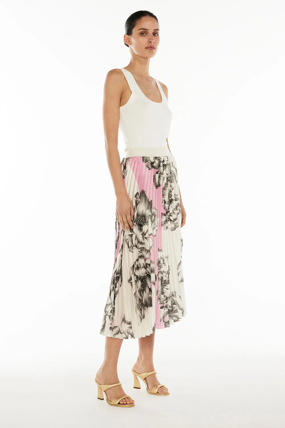 Overbloom Pleated Skirt