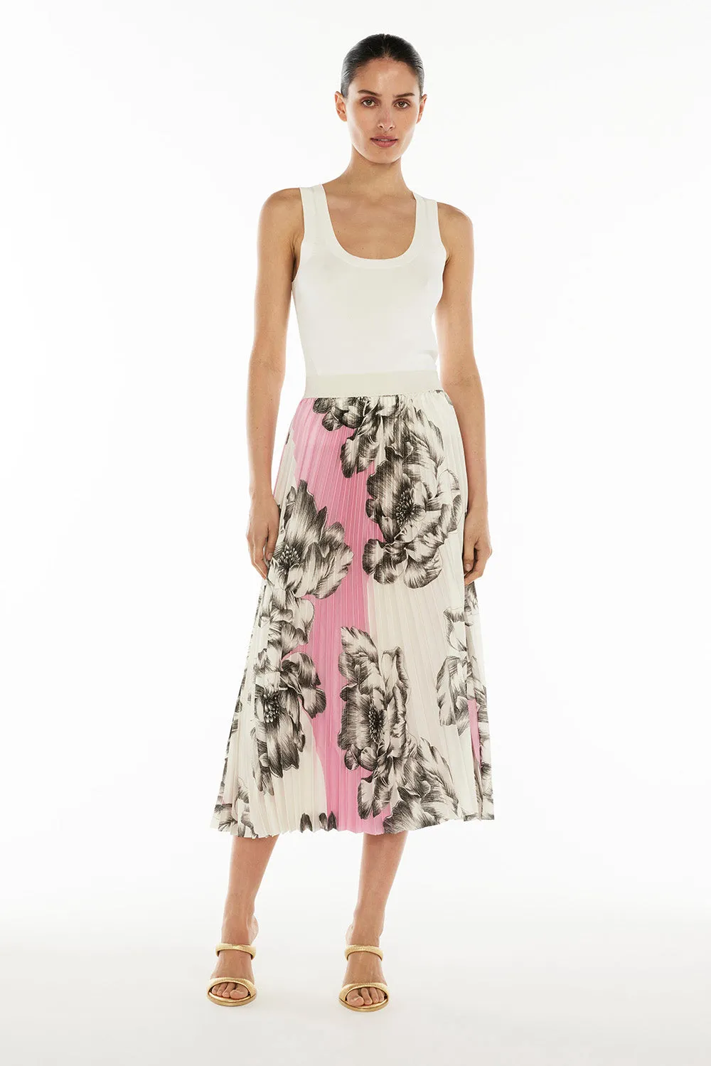 Overbloom Pleated Skirt