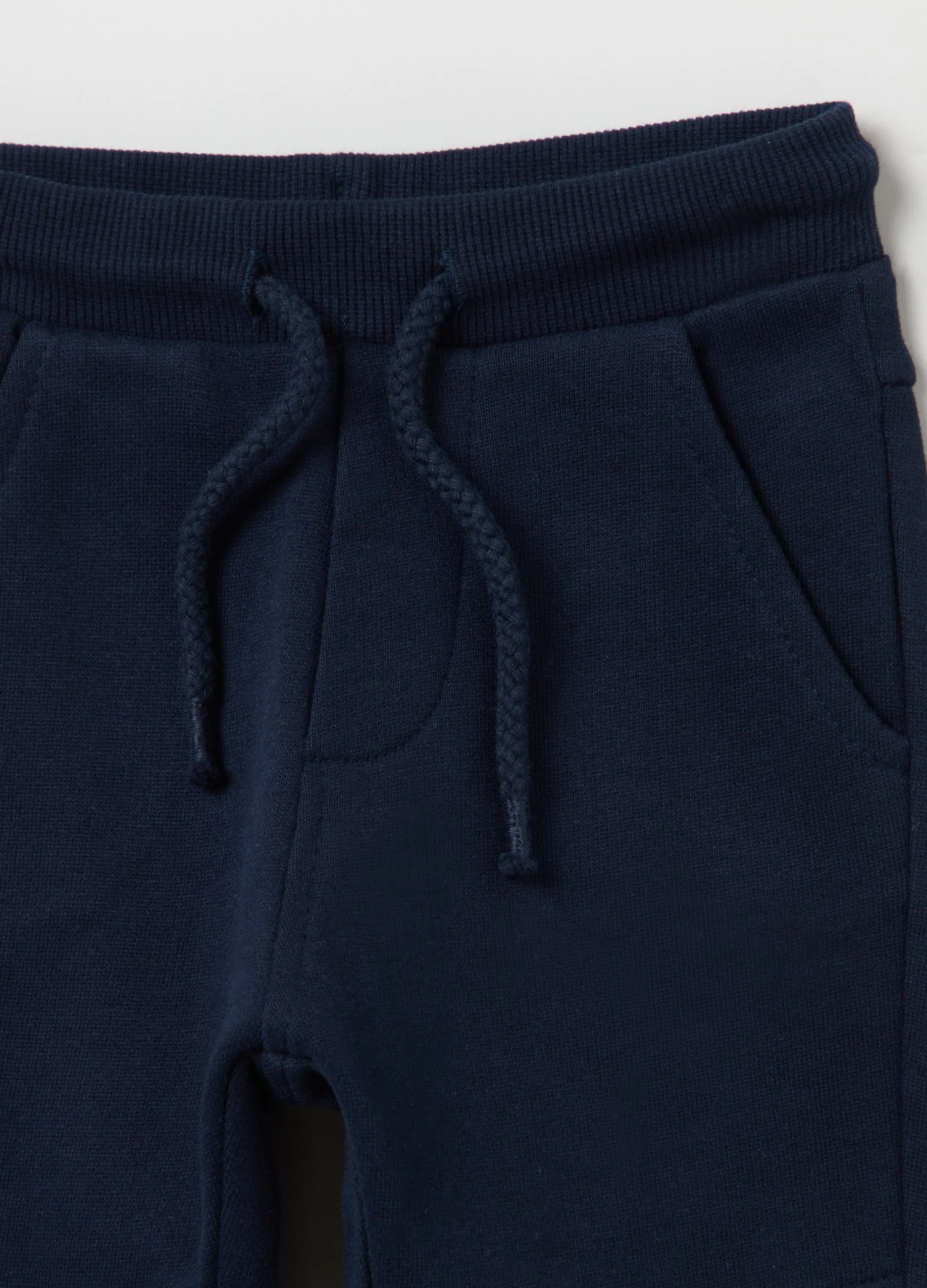 OVS Kids Boy Plush Joggers With Drawstring