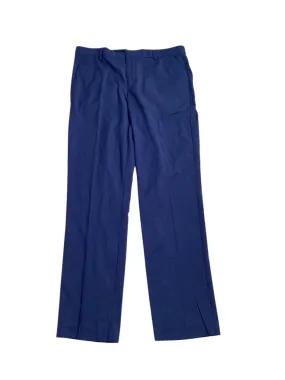 Perry Ellis Mens Modern fit Dress Pants 34 / 34 Blue Solid