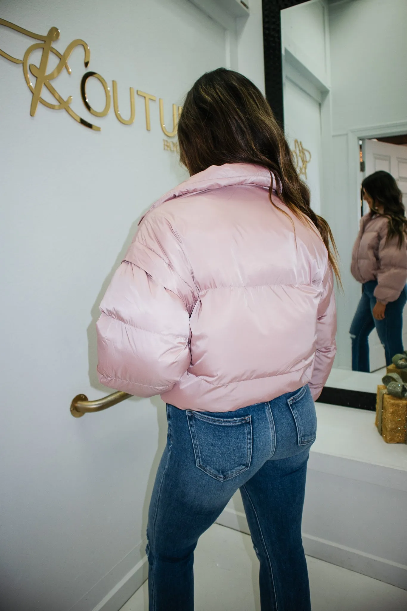 Pink 2 Way Puffer Vest & Jacket