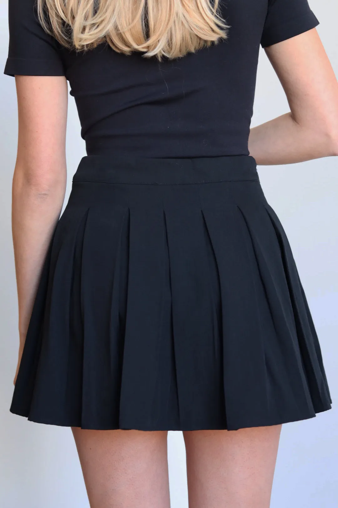Pleated Mini Skirt