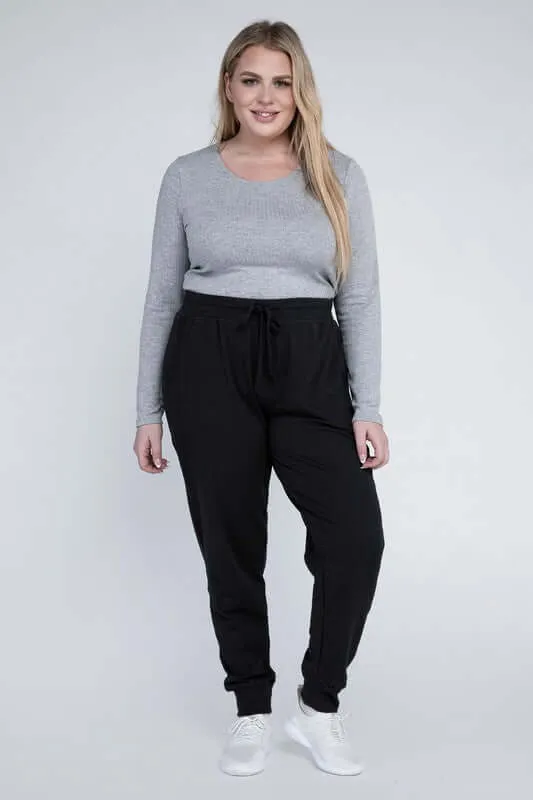 Plus Size Comfy Fit Jogger Pants