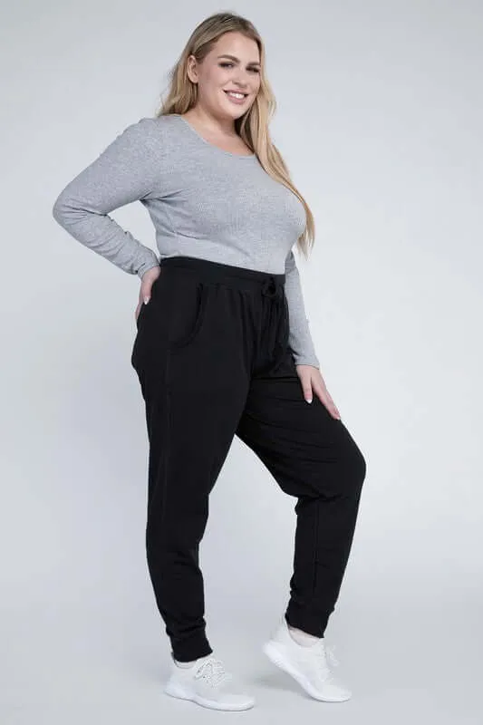 Plus Size Comfy Fit Jogger Pants