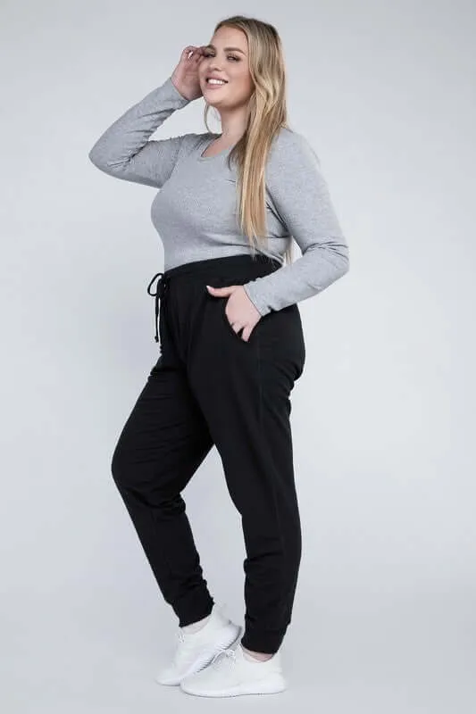 Plus Size Comfy Fit Jogger Pants