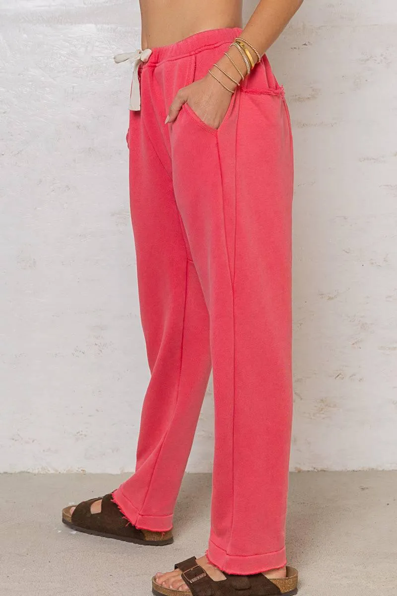 POL Weekend Boyfriend Flamingo  Slouchy Jogger