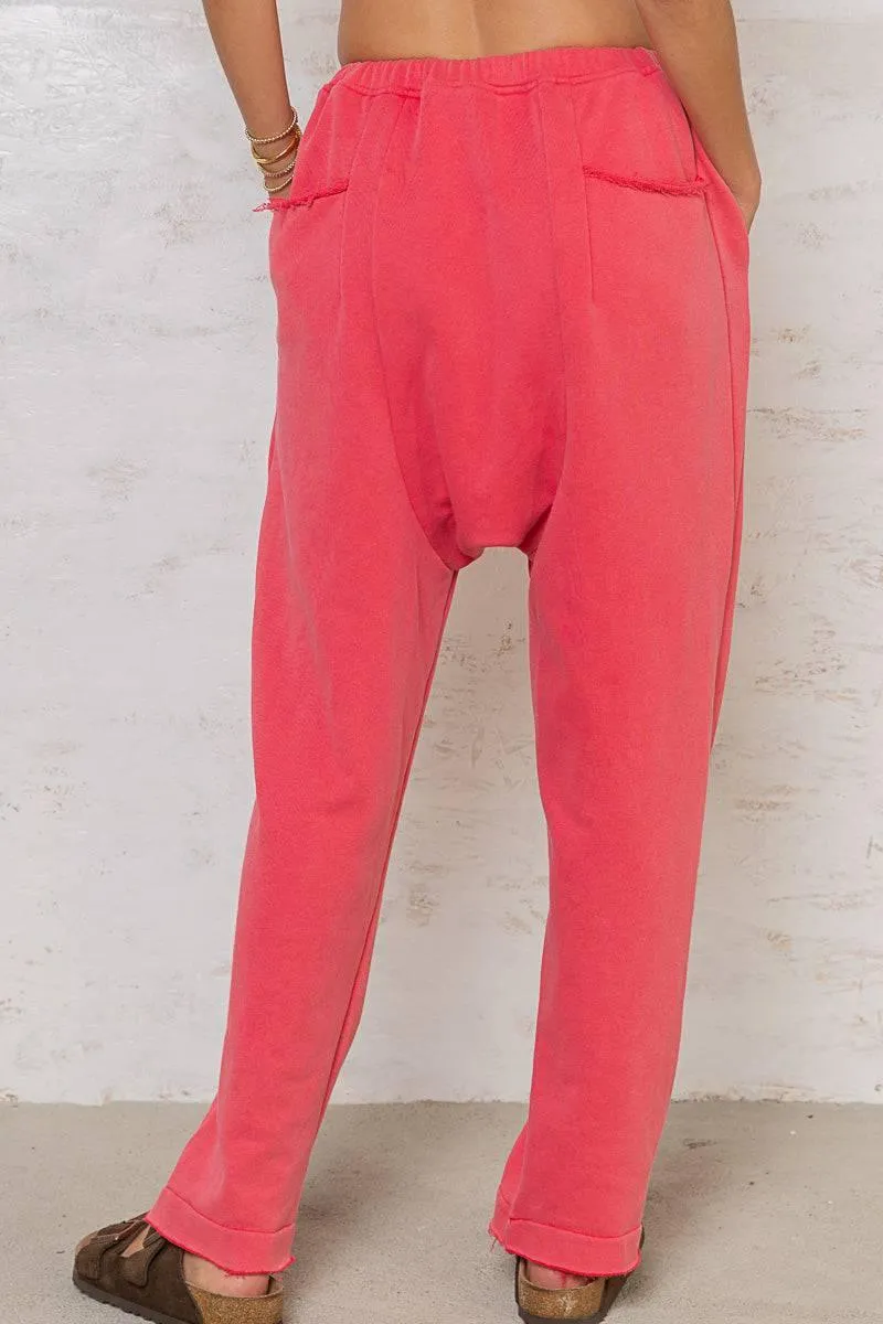 POL Weekend Boyfriend Flamingo  Slouchy Jogger