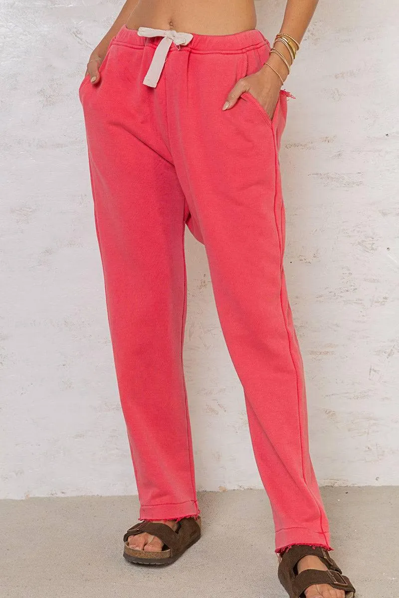 POL Weekend Boyfriend Flamingo  Slouchy Jogger