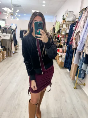 Quilted Bomber Jacket
