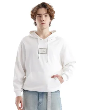 Rare Rabbit Men Enoch Off White Full Sleeve Boxy Fit Printed Sweatshirt