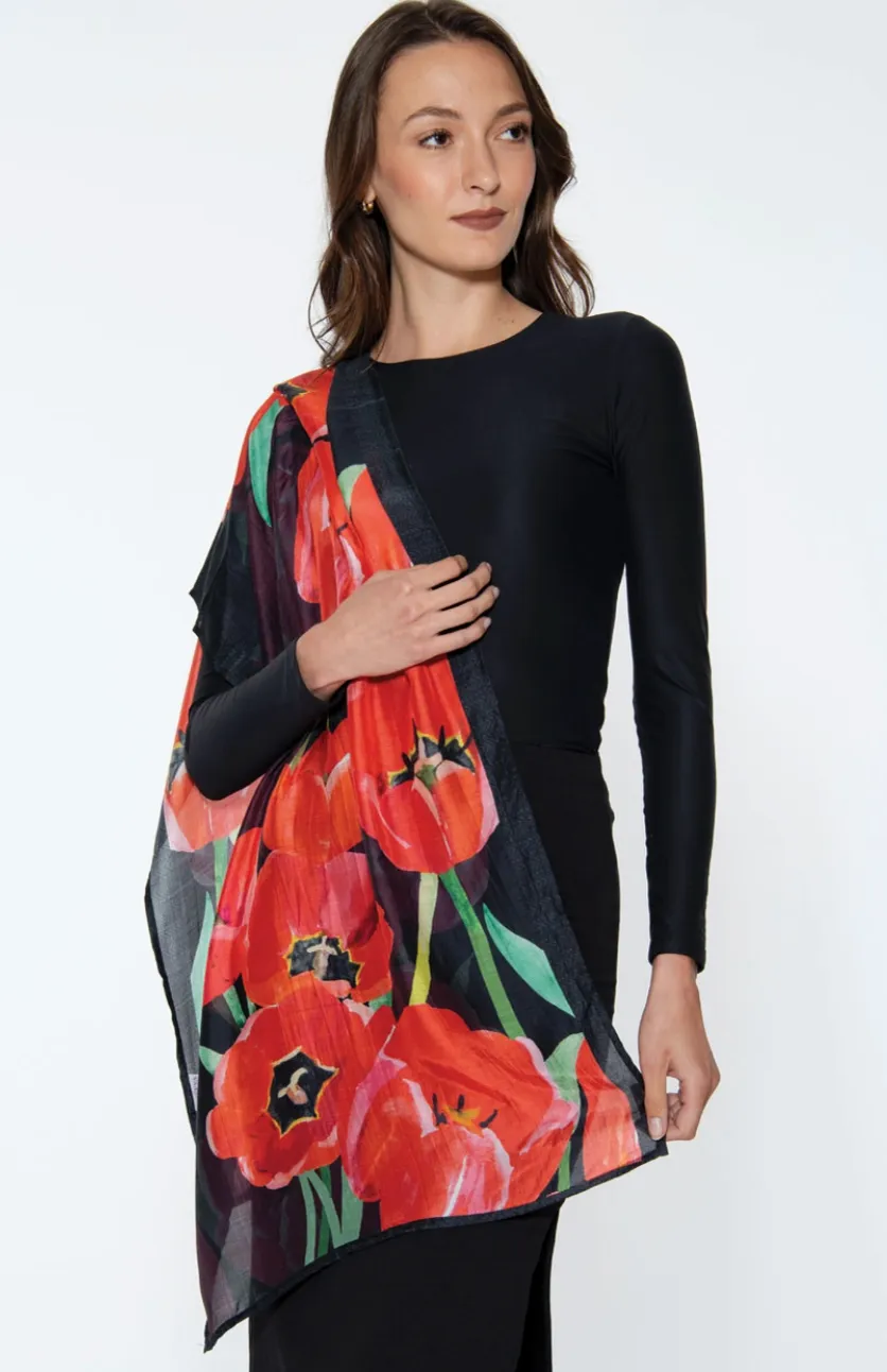 Red Poppies Sami Scarf