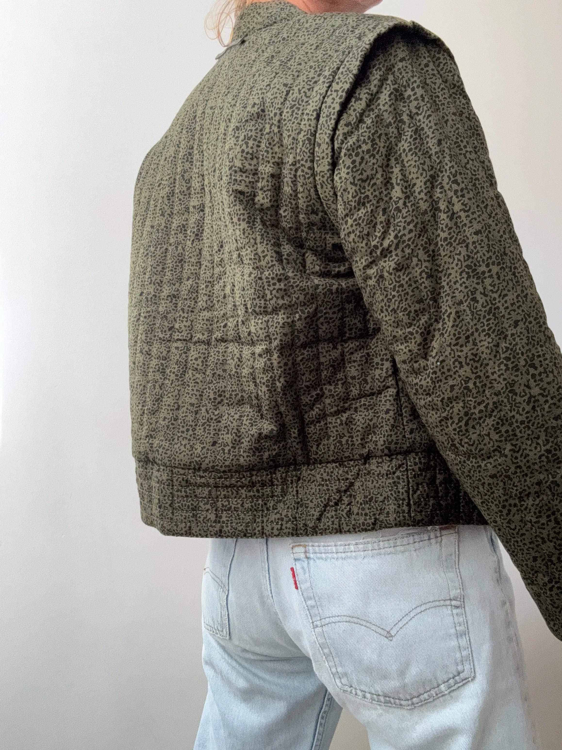 Reversible Peach Spot Quilt Jacket