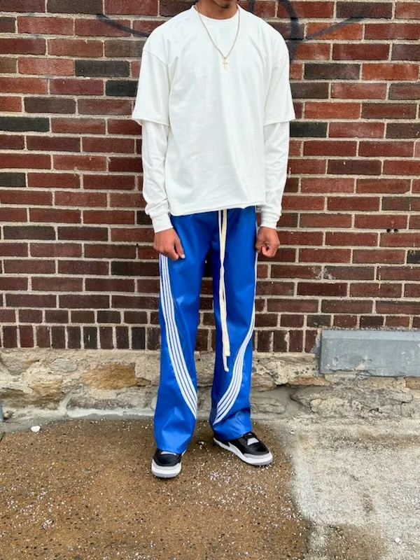 RFRM leather joggers (Royal Blue)